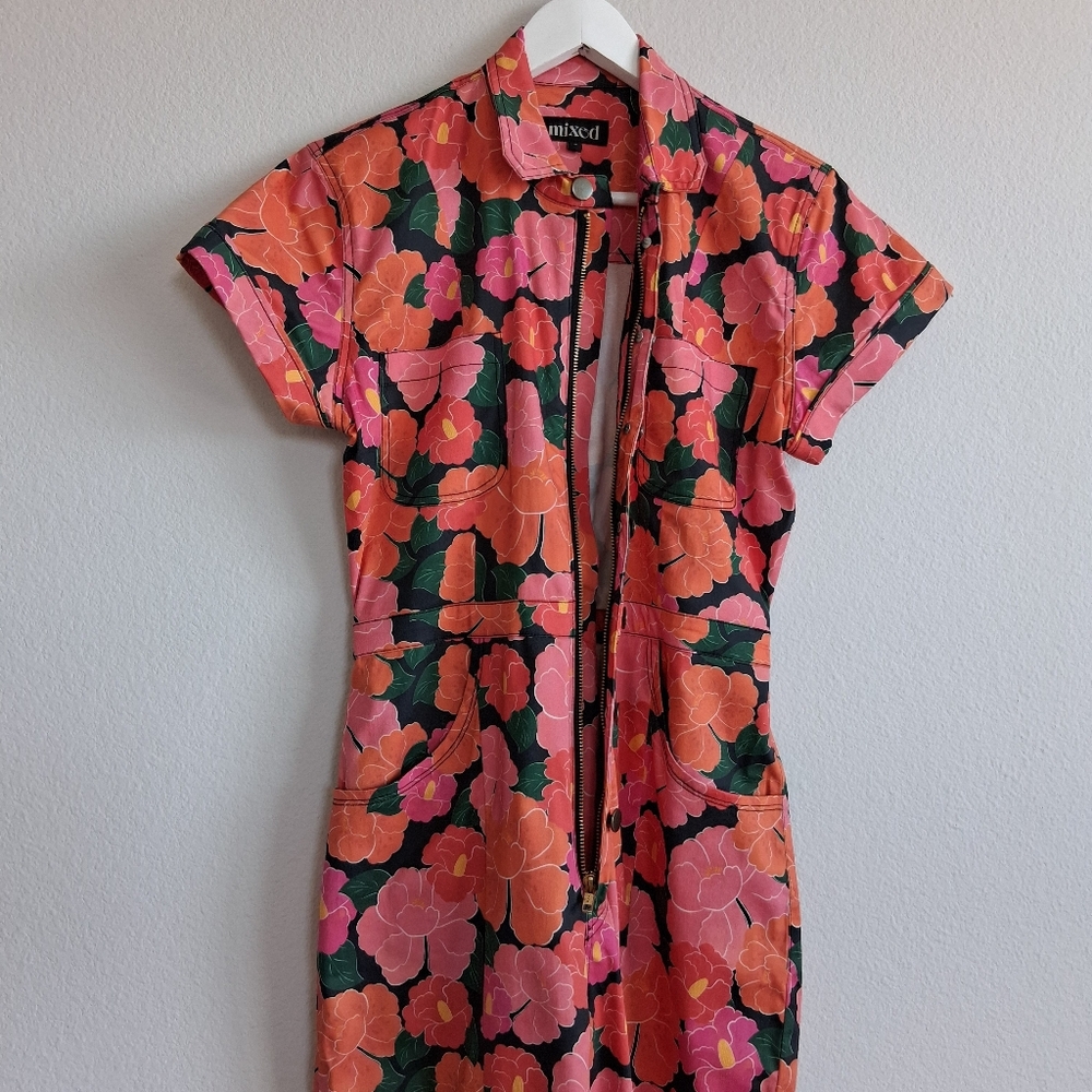 Mixed By Nasrin The Classic Jumpsuit In Ruby - Picture 7 of 16